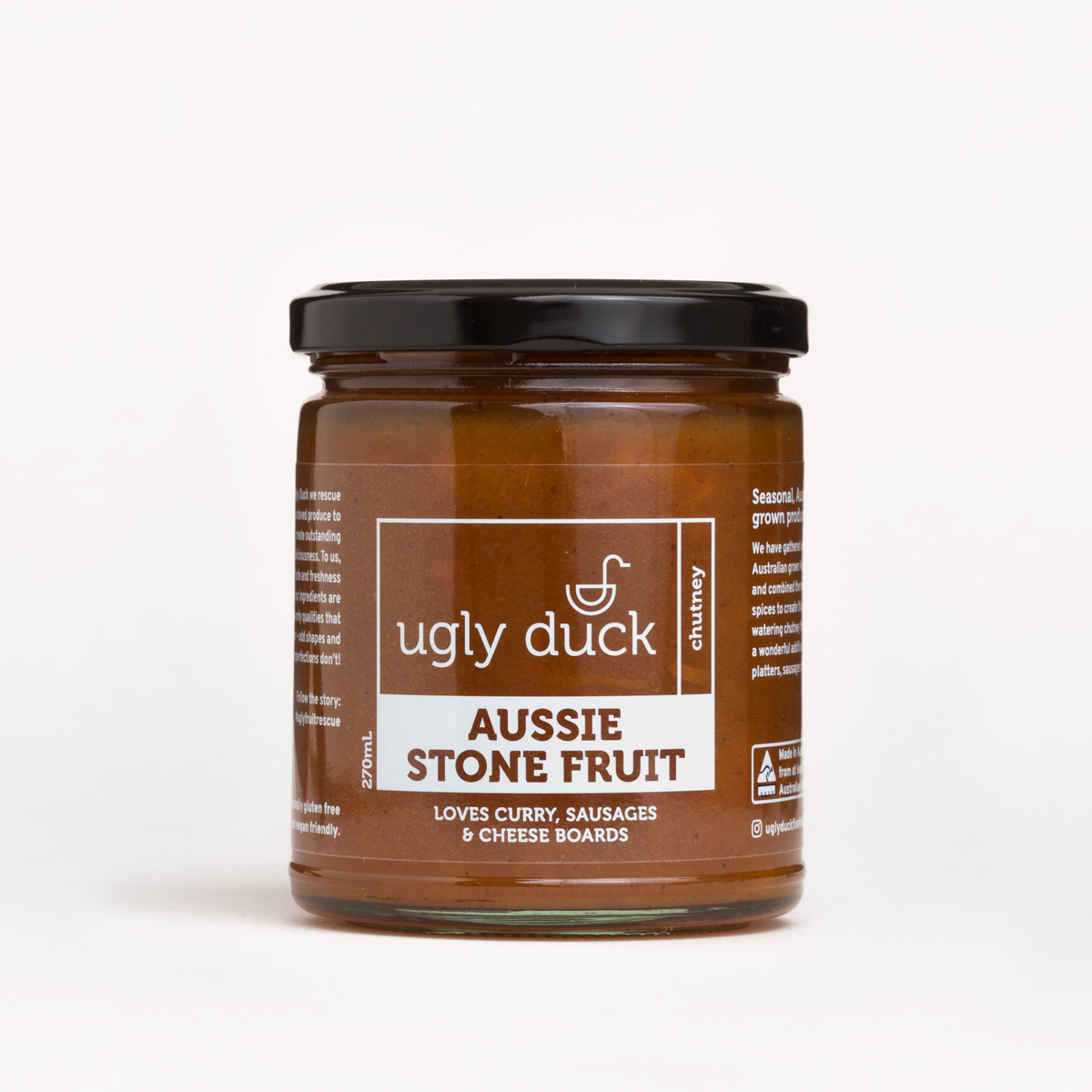 Aussie Stone Fruit Chutney jar with label